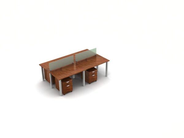 4-Pack Shared Benching w/ Mobile Storage - Image 5